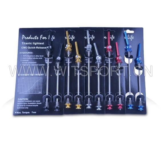 Quick release skewer with straight handlebar