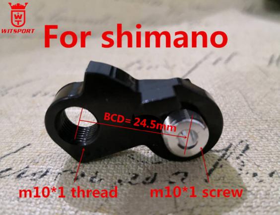 Witsport CNC machined high quality AL alloy Mech hanger for Shimano rear Derailleur