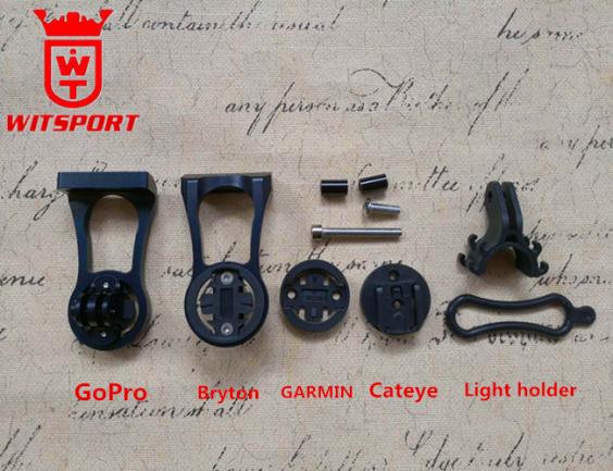 Computer Mount Holder Bicycle Headlight Bracket Handlebar Extension Adapter Support